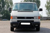 Volkswagen T4 Transporter 1990–2003 Prednji zaščitni lok WT002 60 mm Black (nerjavno jeklo) fotografija 3