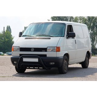 Prednji zaščitni lok WT002 60 mm Black (nerjavno jeklo) Volkswagen T4 Transporter 1990–2003 fotografija 1