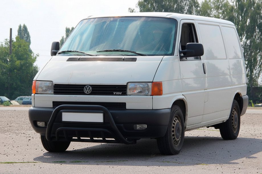 Volkswagen T4 Transporter 1990–2003 Prednji zaščitni lok WT002 60 mm Black (nerjavno jeklo) Image