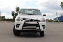 Toyota Hilux 2015– Sprednji zaščitni lok WT010 Black (nerjavno jeklo) fotografija 2