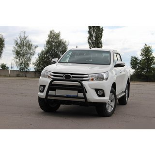Sprednji zaščitni lok WT010 Black (nerjavno jeklo) Toyota Hilux 2015– fotografija 3