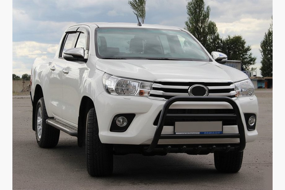 Toyota Hilux 2015– Sprednji zaščitni lok WT010 Black (nerjavno jeklo) Image