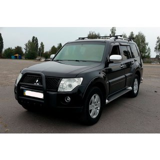 Zaščitni lok (bullbar) QT007 Black (nerjavno jeklo) Mitsubishi Pajero Wagon III 1999–2006 fotografija 2