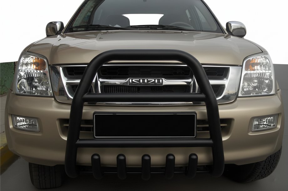 Isuzu D-Max 2011–2019 Sprednji zaščitni lok QT007 Black (nerjaveče jeklo) Image