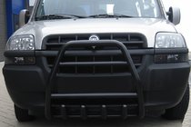Fiat Doblo I 2001–2005 Sprednji zaščitni lok QT007 Black (nerjaveče jeklo) fotografija 1