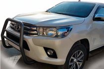 Toyota Hilux 2015– Sprednji zaščitni lok QT007 Black (nerjavno jeklo) fotografija 1