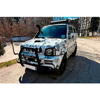 Prednji zaščitni lok (kenguru) QT007-Exclusive Black (z napisom, nerjaveče jeklo) fotografija 1
