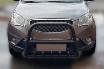 SsangYong Korando 2010–2019 Prednji zaščitni lok F1-40 Black (nerjaveče jeklo) fotografija 2