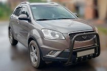 SsangYong Korando 2010–2019 Prednji zaščitni lok F1-40 Black (nerjaveče jeklo) fotografija 1