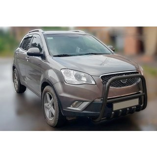Prednji zaščitni lok F1-40 Black (nerjaveče jeklo) fotografija 1