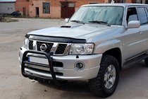Nissan Patrol Y61 1997–2011 Zaščitni lok QT007 Black (nerjavno jeklo) fotografija 2