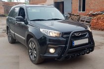 Chery Tiggo 3 2005– Kenguru zaščitni lok WT009 Black (nerjavno jeklo) fotografija 2