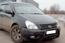 Kia Carnival 2002–2013 Sprednji zaščitni lok WT002 Black (2006-2013, nerjavno jeklo) fotografija 2