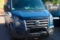 Volkswagen Crafter 2006–2016 Sprednji zaščitni lok WT002 Black (nerjaveče jeklo) fotografija 1