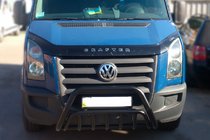Volkswagen Crafter 2006–2016 Sprednji zaščitni lok WT002 Black (nerjaveče jeklo) fotografija 2