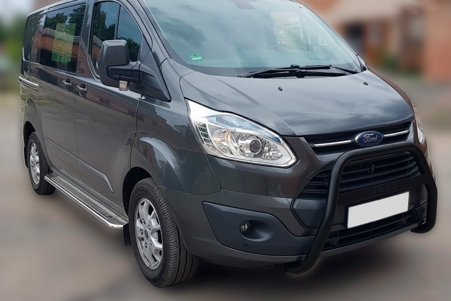 Ford Custom 2013–2022 Bullbar WT006 F1-55 Black (nerjaveče jeklo) Image