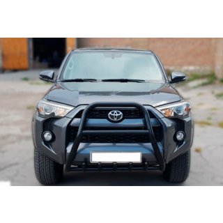 Sprednji zaščitni lok F1-50 Black (2014-2024, nerjaveče jeklo) Toyota 4Runner 2009–2024 fotografija 2