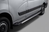Opel Movano 2010–2021 Bočne stopnice RedLine V1 (2 kosa, aluminij) fotografija 1