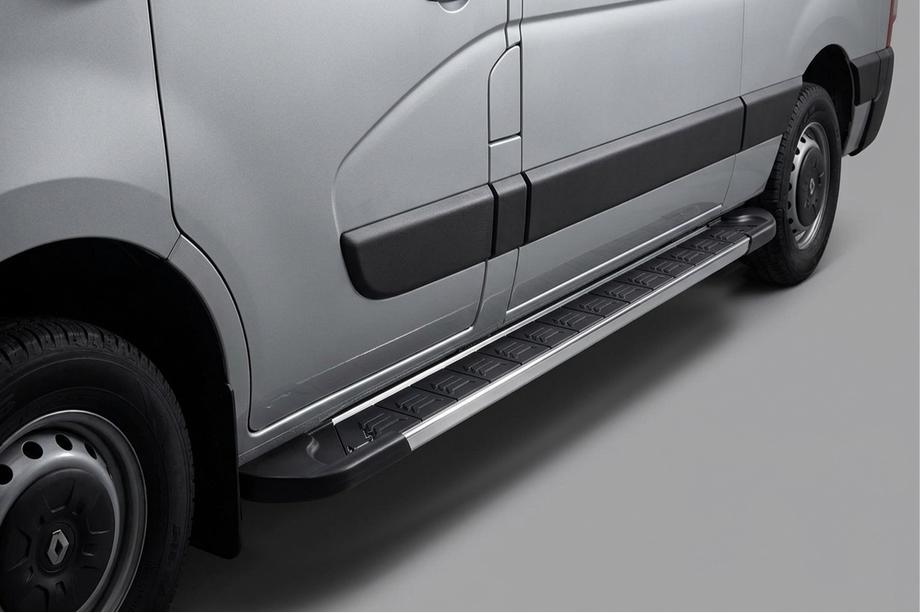 Opel Movano 2010–2021 Bočne stopnice RedLine V1 (2 kosa, aluminij) Image