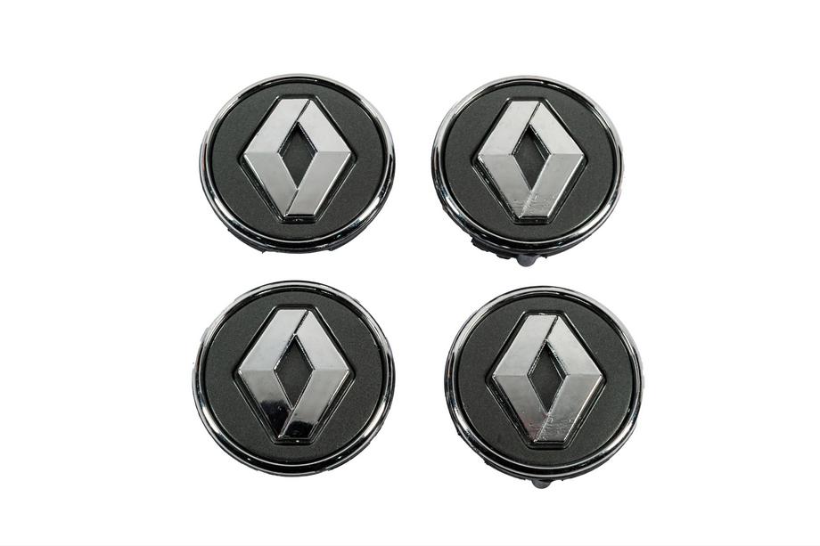 Renault Sredinske kapice za platišča, grafitne z obročem 81568DRK (57 mm na 49 mm, 4 kos) Fotografija 1