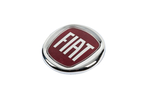 Fiat Emblem (rdeč, s pritrditvijo) 120 mm fotografija 2