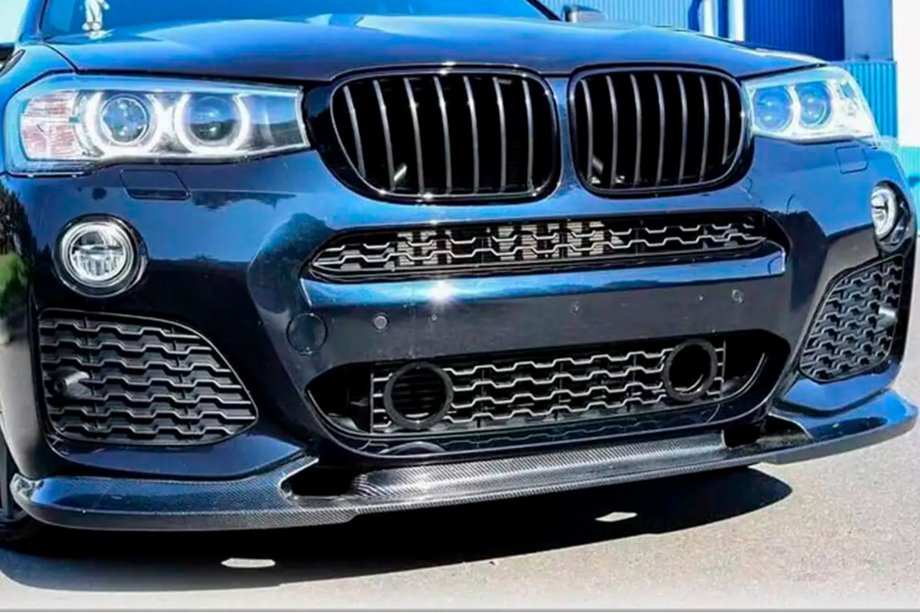 BMW X4 F26 2014–2018 Lip spojler za sprednji odbijač (za M-Sport, karbon) Image