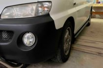 Hyundai H200, H1, Starex 1998–2007 Stranske cevi BB002 Black (2 kosa, nerjavno jeklo) fotografija 3