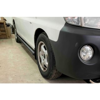 Stranske cevi BB002 Black (2 kosa, nerjavno jeklo) Hyundai H200, H1, Starex 1998–2007 fotografija 1
