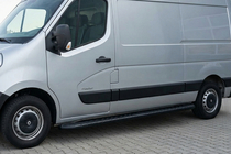 Opel Movano 2010–2021 Stranske stopnice Bosphorus Black (2 kosa, aluminij) fotografija 1