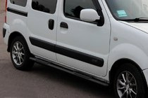 Renault Kangoo 1998–2008 Stranske cevi Black (2 kos, nerjaveče jeklo) fotografija 2