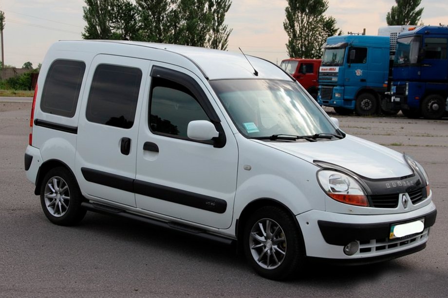 Renault Kangoo 1998–2008 Stranske cevi Black (2 kos, nerjaveče jeklo) Image