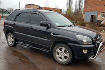 Kia Sportage 2004–2010 Stranske cevi Black (2 kos, nerjavno jeklo) fotografija 3
