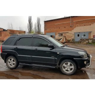 Stranske cevi Black (2 kos, nerjavno jeklo) Kia Sportage 2004–2010 fotografija 4