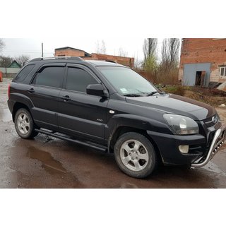Stranske cevi Black (2 kos, nerjavno jeklo) Kia Sportage 2004–2010 fotografija 3
