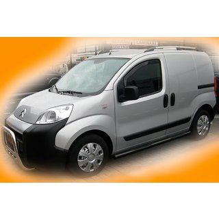 Stranske cevi Ø70 Black (2 kos, nerjaveče jeklo) Fiat Fiorino/Qubo 2008–2024 fotografija 2