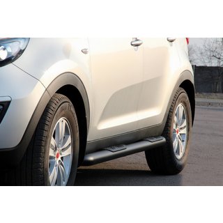 Stranske cevi Black (2 kos, nerjaveče jeklo) Kia Sportage 2010–2015 fotografija 1