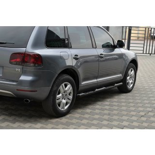 Stranske cevi Black (2 kos, nerjavno jeklo) Volkswagen Touareg 2002–2010 fotografija 1