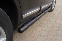 Nissan Qashqai 2010–2014 Stranske cevi Black (2 kos, nerjaveče jeklo) fotografija 1