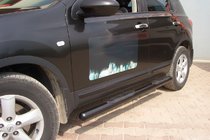 Nissan Qashqai 2010–2014 Stranske cevi Black (2 kos, nerjaveče jeklo) fotografija 2