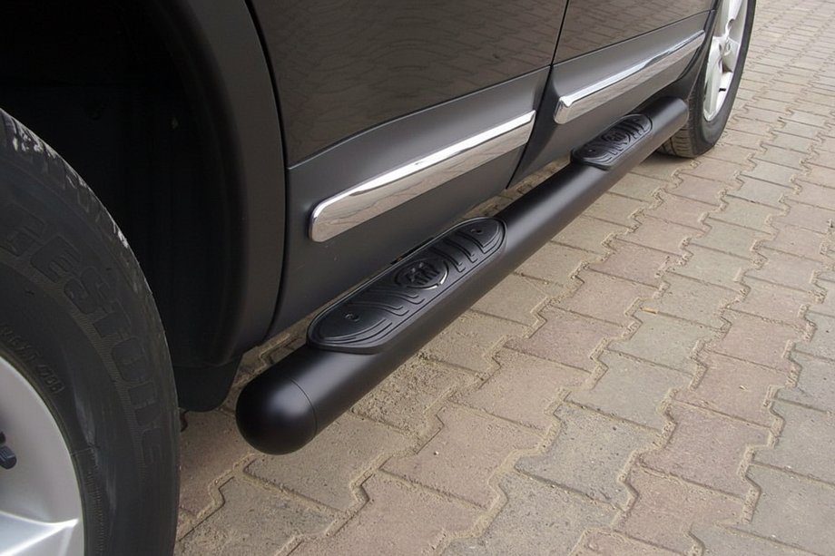 Nissan Qashqai 2010–2014 Stranske cevi Black (2 kos, nerjaveče jeklo) Image