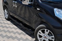 Peugeot Bipper 2008–2017 Stranske cevi Black (2 kos, nerjavno jeklo) fotografija 3
