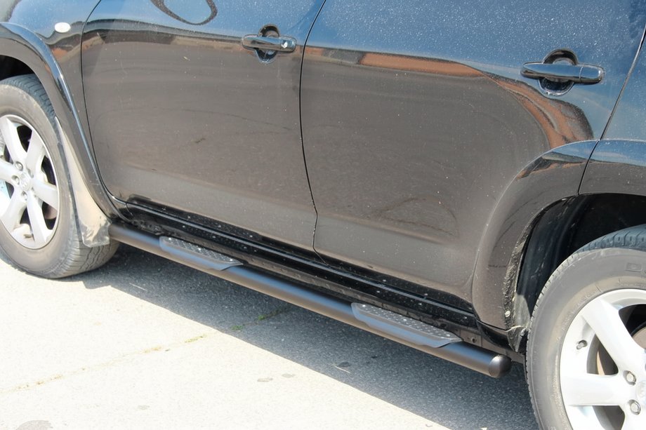 Toyota Rav 4 2006–2013 Stranske cevi za standardno osnovo Black (2 kos, nerjavno jeklo) Fotografija 4