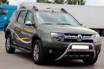 Renault Duster 2008–2017 Bočne cevi z vložki Black (2 kos, nerjavno jeklo) fotografija 5