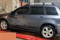 Mitsubishi Outlander 2001–2006 Stranske cevi Black (2 kos, nerjavno jeklo) fotografija 2