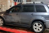 Mitsubishi Outlander 2001–2006 Stranske cevi Black (2 kos, nerjavno jeklo) fotografija 1