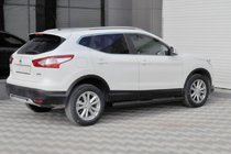Nissan Qashqai 2014–2021 Stranske cevi Black (2014-2017, 2 kos, nerjaveče jeklo) fotografija 1
