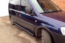 Opel Combo 2002–2012 Stranske cevi Black (2 kos, nerjaveče jeklo) fotografija 2