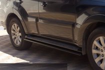 Mitsubishi Pajero Wagon IV 2006–2021 Stranske cevi Black (2 kos, nerjaveče jeklo) fotografija 3