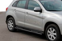 Mitsubishi ASX 2010–2023 Stranske cevi BB002 Black (2 kosa, nerjavno jeklo) fotografija 1