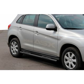 Stranske cevi BB002 Black (2 kosa, nerjavno jeklo) fotografija 1